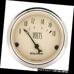 US^R[^[ I[g[^[1891AeB[Nx[Wcdv Auto Meter 1891 Antique Beige Air-Core Voltmeter Gauge