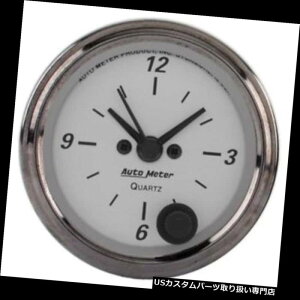 US^R[^[ I[g[^[1986NAJ̃v`iNH[cvQ[W Auto Meter 1986 American Platinum Quartz Clock Gauge