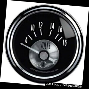 US^R[^[ I[g[^[2093vXe[WubN_Chcdv Auto Meter 2093 Prestige Black Diamond Air-Core Voltmeter Gauge