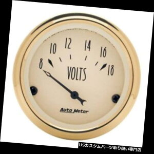 US�^�R���[�^�[ �������[�^�[1592�S�[���f���I�[���f�B�[�Y��c�d���v�Q�[�W�A2-1 / 16�C���` Auto Meter 1592 Golden Oldies Air-Core Voltmeter Gauge, 2-1/16 Inch �y���s�A���i�z