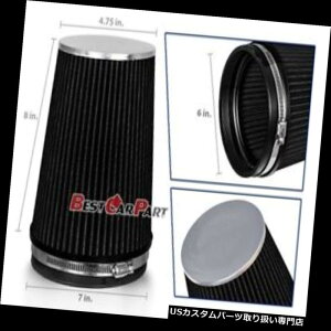 USGACe[N Ci[_Ng 6 "152 mmzCgbNGACe[NR[ihCGAtB^[ BLACK 6" 152mm Inlet Truck Air Intake Cone Replacement Quality Dry Air Filter