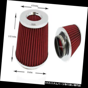 US�G�A�C���e�[�N �C���i�[�_�N�g 3.5�C���`89 mm�R�[���h�G�A�C���e�[�N�R�[���t�B���^�[3.5 �j���[���b�hSB / SC 3.5 Inches 89 mm Cold Air Intake Cone Filter 3.5 New RED SB/SC �y���s�A���i�z
