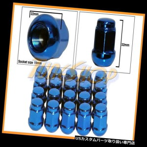 USibg 20z_{[RADIUSXgbNOEMzC[Oibg12X1.5 M12 1.5N[YhGhu[ 20 HONDA BALL RADIUS STOCK OEM WHEELS LUG NUTS 12X1.5 M12 1.5 CLOSED END BLUE