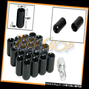 USibg 24`[i[bNbNibg8|CgL[12X1.5 12 1.5 ACORN OPEN END BLACK U 24 TUNER WHEEL LOCK LUG NUTS 8 POINT KEY 12X1.5 12 1.5 ACORN OPEN END BLACK U