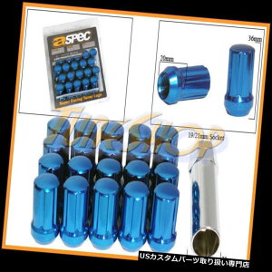 USibg ASPEC SPLINE`[i[bNOibc12X1.5 1.5 ACORNzC[N[XGhu[M ASPEC SPLINE TUNER LOCK LUG NUTS 12X1.5 1.5 ACORN WHEELS RIMS CLOSE END BLUE M