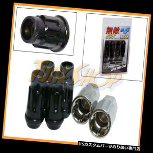 USibg MUTEKI SR48 4zC[bNbOibcZbg12X1.5 1.5 ACORNI[vGhubNH MUTEKI SR48 4 WHEELS LOCK LUG NUTS SET 12X1.5 1.5 ACORN RIMS OPEN END BLACK H