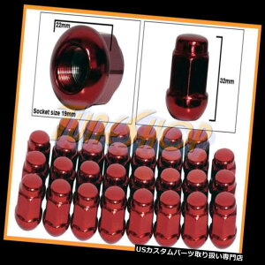 USibg 30z_{[RADIUSXgbNOEMzC[Oibg12X1.5 M12 1.5N[YhGhbh 30 HONDA BALL RADIUS STOCK OEM WHEELS LUG NUTS 12X1.5 M12 1.5 CLOSED END RED