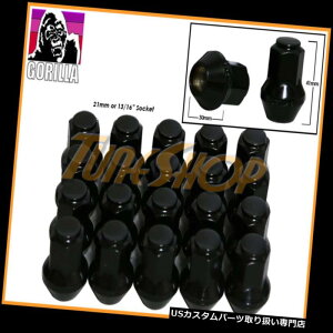 USibg 20S^V[gOEM OEXgbNzC[Oibg14X1.5 M14 ACORNubN 20 GORILLA LARGE SEAT OEM OE STOCK WHEELS LUG NUTS 14X1.5 M14 ACORN RIMS BLACK