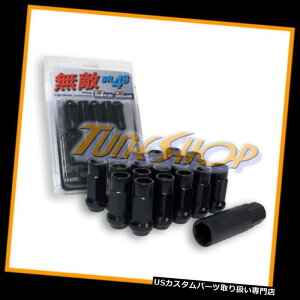 USibg MUTEKI SR48zC[Oibg12X1.5 1.5 ACORNgI[vGh20ubNM MUTEKI SR48 WHEELS LUG NUTS 12X1.5 1.5 ACORN RIM EXTENDED OPEN END 20 BLACK M