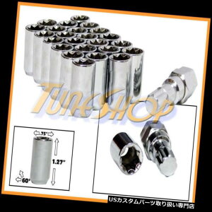 US�i�b�g 24�`���[�i�[�z�C�[�����b�N���O�i�b�g8�|�C���g�L�[12X1.25 12 1.25 ACORN OPEN END CHROME S 24 TUNER WHEEL LOCK LUG NUTS 8 POINT KEY 12X1.25 12 1.25 ACORN OPEN END CHROME S