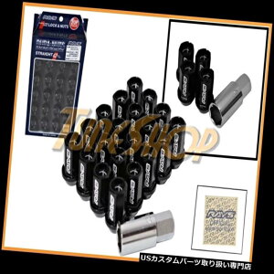 USナット VOLK RACING RAYS STRAIGHT L42デュラホイールロックナッツ12X1.5 1.5リムブラックU VOLK RACING RAYS STRAIGHT L42 DURA WHEELS LOCK LUG NUTS 12X1.5 1.5 RIM BLACK U