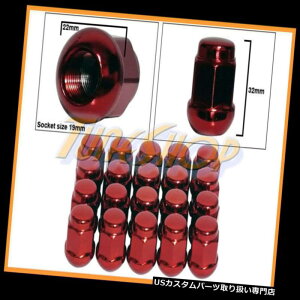 USibg 20AL{[RADIUSXgbNOEMzC[Oibg12X1.5 M12 1.5N[YhGhbh 20 ACURA BALL RADIUS STOCK OEM WHEELS LUG NUTS 12X1.5 M12 1.5 CLOSED END RED