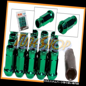 US�i�b�g MUTEKI SR48�z�C�[�����O�i�b�g12X1.25 1.25 ACORN�����g���I�[�v���G���h20�O���[��N MUTEKI SR48 WHEELS LUG NUTS 12X1.25 1.25 ACORN RIM EXTENDED OPEN END 20 GREEN N �y���s�A���i�z