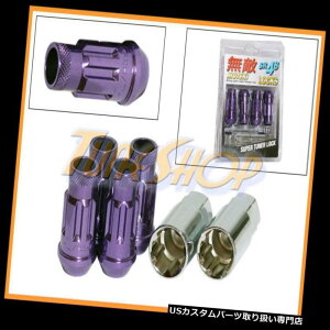 USibg MUTEKI SR48 4zC[bNibcZbg12X1.5 1.5 ACORNI[vGhp[vT MUTEKI SR48 4 WHEELS LOCK LUG NUTS SET 12X1.5 1.5 ACORN RIMS OPEN END PURPLE T