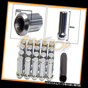 US�i�b�g 20�g��XL�f���v���b�N�X�X�v���C���z�C�[�����b�N���b�O�i�b�c14X1.5 M14 1.5 ACORN CLOSE END 20 EXTENDED XL DUPLEX SPLINE WHEEL LOCK LUG NUTS 14X1.5 M14 1.5 ACORN CLOSE END �y���s�A���i�z