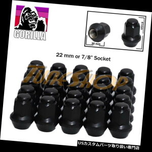 USibg 25 GORILLA EX^V[gt@Ng[XgbNzC[Oibg14X1.5 ACORNubN 25 GORILLA EX LARGE SEAT FACTORY STOCK WHEELS LUG NUTS 14X1.5 ACORN RIMS BLACK