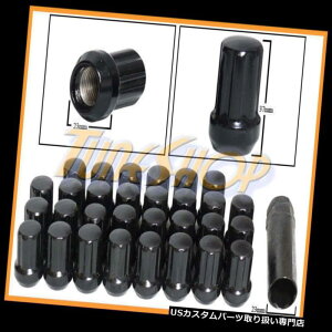 US�i�b�g 30 DUPLEX 7�X�v���C���z�C�[�����b�N���O�i�b�c�L�[14X1.5 M14 1.5 ACORN CLOSE END BLACK 30 DUPLEX 7 SPLINE WHEEL LOCK LUG NUTS KEY 14X1.5 M14 1.5 ACORN CLOSE END BLACK �y���s�A���i�z