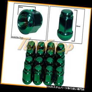 USibg 16AL{[RADIUSXgbNOEMzC[Oibg12X1.5 M12 1.5N[YhGhO[ 16 ACURA BALL RADIUS STOCK OEM WHEELS LUG NUTS 12X1.5 M12 1.5 CLOSED END GREEN