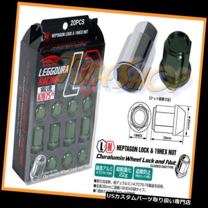 USibg KICS LEGGDURA 35MMzC[bNbOibc12X1.25 1.25 ACORN RIMbO[S KICS LEGGDURA 35MM WHEELS LOCKS LUG NUTS 12X1.25 1.25 ACORN RIM FORGED GREEN S