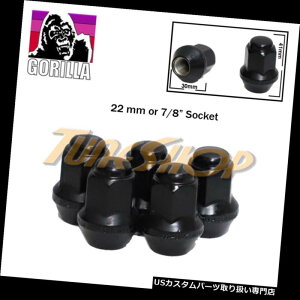 USibg 5 GORILLA EX^V[gt@Ng[XgbNzC[Oibg14X1.5 ACORNubN 5 GORILLA EX LARGE SEAT FACTORY STOCK WHEELS LUG NUTS 14X1.5 ACORN RIMS BLACK