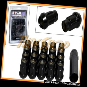 USibg X^[XvCSR35zC[Oibg12X1.5 M12 1.5 ACORNI[vGh20ubNM MONSTER SPLINE SR35 WHEEL LUG NUTS 12X1.5 M12 1.5 ACORN RIMS OPEN END 20 BLACK M