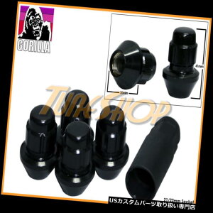 USibg 4bNS^V[gt@Ng[XgbNzC[zC[Oibg14X1.5 M14ubN 4 LOCK GORILLA LARGE SEAT FACTORY STOCK WHEELS LUG NUTS 14X1.5 M14 RIMS BLACK