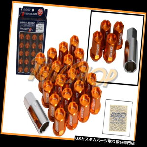 USibg VOLK RACING RAYS STRAIGHT L42fzC[bNibc12X1.5 1.5IWM VOLK RACING RAYS STRAIGHT L42 DURA WHEELS LOCK LUG NUTS 12X1.5 1.5 RIM ORANGE M