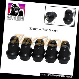 USibg 10 GORILLA EX^V[gt@Ng[XgbNzC[Oibg14X1.5 ACORNubN 10 GORILLA EX LARGE SEAT FACTORY STOCK WHEELS LUG NUTS 14X1.5 ACORN RIMS BLACK