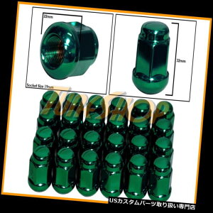 USibg 24AL{[RADIUSXgbNOEMzC[Oibg12X1.5 M12 1.5N[YhGhO[ 24 ACURA BALL RADIUS STOCK OEM WHEELS LUG NUTS 12X1.5 M12 1.5 CLOSED END GREEN