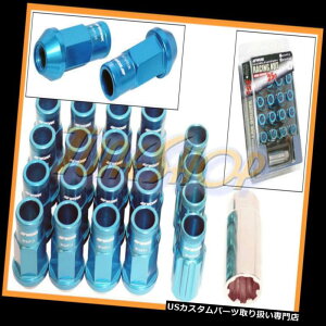 USibg ƃ[VORS-RgbA~bNbOibc12X1.5 1.5u[I[vU WORK RACING RS-R EXTENDED FORGED ALUMINUM LOCK LUG NUTS 12X1.5 1.5 BLUE OPEN U