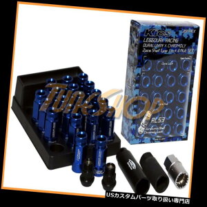 US�i�b�g KICS LEGGDURA 53MM�V�F���^�C�v�z�C�[�����b�N���O�i�b�g12X1.5 1.5 ACORN RIM BLUE H KICS LEGGDURA 53MM SHELL TYPE WHEELS LOCKS LUG NUTS 12X1.5 1.5 ACORN RIM BLUE H �y���s�A���i�z