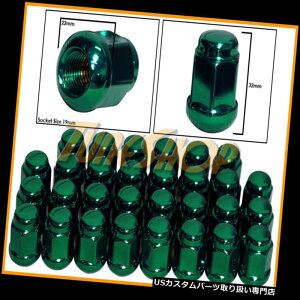 USibg 30z_{[RADIUSXgbNOEMzC[Oibg12X1.5 M12 1.5N[YhGhO[ 30 HONDA BALL RADIUS STOCK OEM WHEELS LUG NUTS 12X1.5 M12 1.5 CLOSED END GREEN