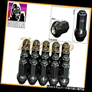 USibg 20SF150 14 x 2 OEM݌ɍHzC[XL^V[gOibgubN 20 GORILLA F150 14x2 OEM STOCK FACTORY WHEELS RIM XL LARGE SEATS LUG NUTS BLACK