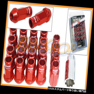 USibg [N[VORS-RgbA~bNbOibc12X1.5 1.5bhI[vM WORK RACING RS-R EXTENDED FORGED ALUMINUM LOCK LUG NUTS 12X1.5 1.5 RED OPEN M