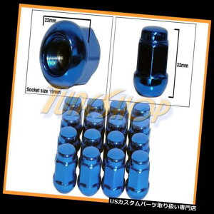 USibg 16z_{[RADIUSXgbNOEMzC[Oibg12X1.5 M12 1.5N[YhGhu[ 16 HONDA BALL RADIUS STOCK OEM WHEELS LUG NUTS 12X1.5 M12 1.5 CLOSED END BLUE