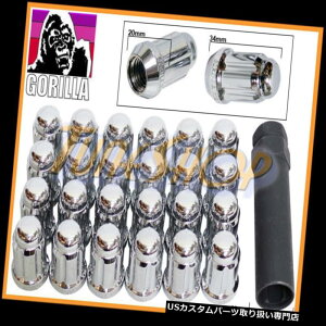 USibg 24 GORILLA SPLINE`[i[bNOibg12X1.5 1.5 ACORNzC[N[N[YH 24 GORILLA SPLINE TUNER LOCK LUG NUT 12X1.5 1.5 ACORN WHEELS RIMS CHROME CLOSE H