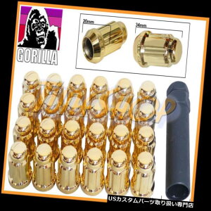 USibg 24 GORILLA SPLINE`[i[bNOibg12X1.5 1.5 ACORNzC[GOLD CLOSE U 24 GORILLA SPLINE TUNER LOCK LUG NUT 12X1.5 1.5 ACORN WHEELS RIMS GOLD CLOSE U