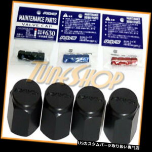 USibg 4 VOLK RACING RAYS^CouXeLbvbA~ubNjo[TJDM L 4 VOLK RACING RAYS TIRE VALVE STEM CAPS FORGED ALUMINUM BLACK UNIVERSAL JDM L