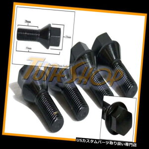 USibg 4 28MM`[i[zC[{g{gibg12x1.5 12 1.5R[e[p[RjJubN 4 28MM TUNER WHEELS RIMS LUG BOLTS NUTS 12x1.5 12 1.5 CONE TAPER CONICAL BLACK