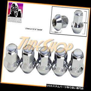 USibg 5S^V[gOEM OEXgbNzC[Oibg14X1.5 M14 ACORNN[ 5 GORILLA LARGE SEAT OEM OE STOCK WHEELS LUG NUTS 14X1.5 M14 ACORN RIMS CHROME