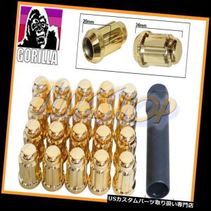 USibg 20 GORILLA SPLINE`[i[bNOibg12X1.5 1.5 ACORNzC[GOLD CLOSE M 20 GORILLA SPLINE TUNER LOCK LUG NUT 12X1.5 1.5 ACORN WHEELS RIMS GOLD CLOSE M