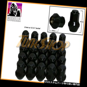 USibg 25S^V[gOEM OEXgbNzC[Oibg14X1.5 M14 ACORNubN 25 GORILLA LARGE SEAT OEM OE STOCK WHEELS LUG NUTS 14X1.5 M14 ACORN RIMS BLACK