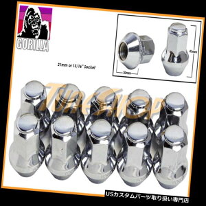 USibg 10S^V[gOEM OEXgbNzC[Oibg14X1.5 M14 ACORNN[ 10 GORILLA LARGE SEAT OEM OE STOCK WHEELS LUG NUTS 14X1.5 M14 ACORN RIMS CHROME