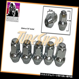 USibg 5 GORILLA EX^V[gt@Ng[XgbNzC[Oibg14X1.5 ACORN RIMS CHROME 5 GORILLA EX LARGE SEAT FACTORY STOCK WHEELS LUG NUTS 14X1.5 ACORN RIMS CHROME