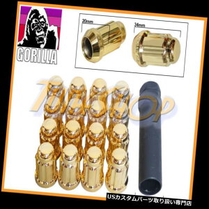 USibg 16SXvC`[i[bNOibg12X1.5 1.5 ACORNzC[GOLD CLOSE M 16 GORILLA SPLINE TUNER LOCK LUG NUT 12X1.5 1.5 ACORN WHEELS RIMS GOLD CLOSE M