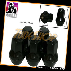 USibg 5S^V[gOEM OEXgbNzC[Oibg14X1.5 M14 ACORNubN 5 GORILLA LARGE SEAT OEM OE STOCK WHEELS LUG NUTS 14X1.5 M14 ACORN RIMS BLACK