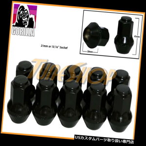 USibg 10S^V[gOEM OEXgbNzC[Oibg14X1.5 M14 ACORNubN 10 GORILLA LARGE SEAT OEM OE STOCK WHEELS LUG NUTS 14X1.5 M14 ACORN RIMS BLACK