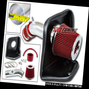 USGACe[N Ci[_Ng 3.5 "2014-2017N}c_3}c_6̂߂̐ԂMV[h₽C+tB^[ 3.5" RED Heat Shield Cold Air Intake + Filter For 2014-2017 Mazda 3 Mazda 6