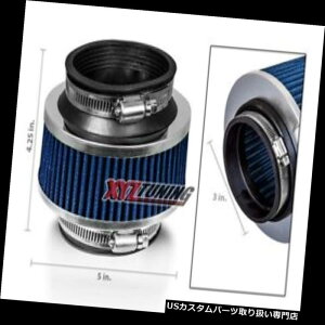 US�G�A�C���e�[�N �C���i�[�_�N�g 3 �̍����\�̑嗬�ʂ̗�C�̎�������̃o�C�p�X�كt�B���^�[�n�C�h�����b�N 3 BLUE Performance High Flow Cold Air Intake Bypass Valve Filter Hydro Lock �y���s�A���i�z