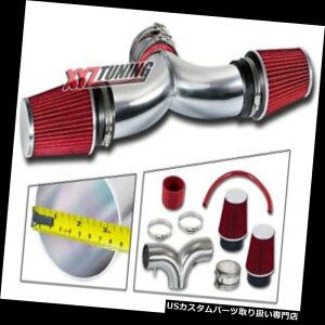 USGACe[N Ci[_Ng 3.5 "ԃV[gzCCe[NLbg+ 97-00Rxbg5.7 L V 8ptB^[ 3.5" RED Short Ram Air Intake Induction Kit + Filter For 97-00 Corvette 5.7L V8